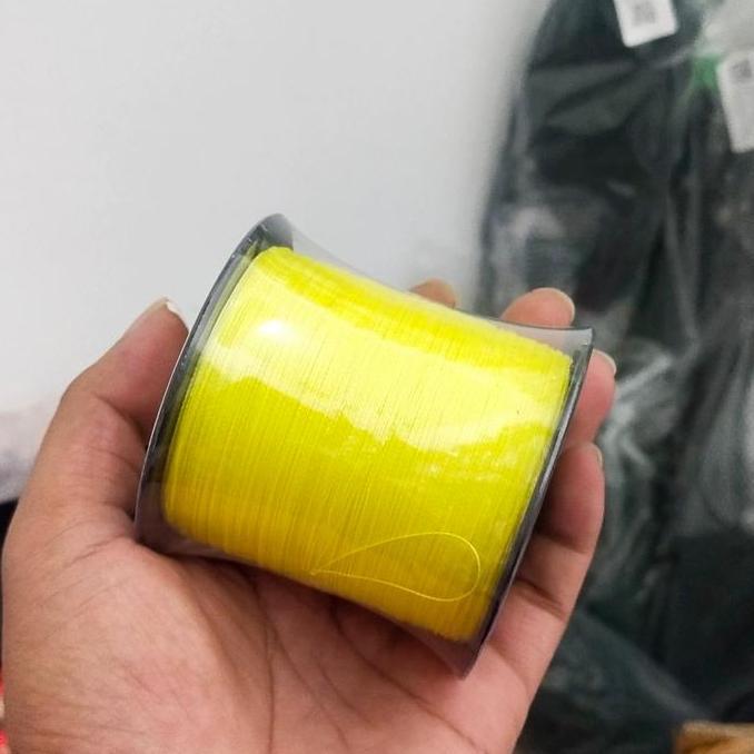 tali pancing senar pe 300meter x4 murah warna kuning 0,28mm 23lbs