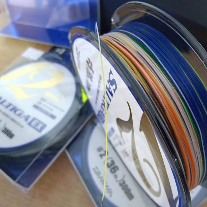 Senar Pancing PE original Daiwa SALTIGA x12 UVF #2 #3 #5 Multi Color