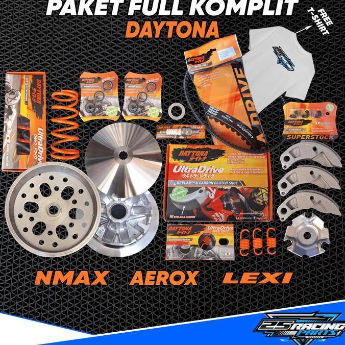 PAKET CVT Full Daytona Nmax - Aerox - Lexi Paket Komplit Super Full Upgrade CVT Yamaha Mio Karbu mio