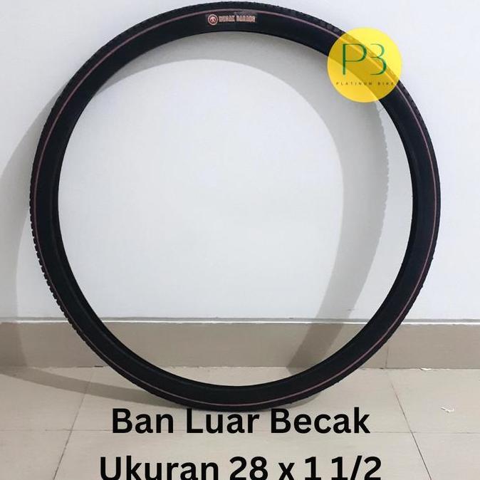 Ban Luar SWALLOW 6PR Ukuran 28 x 1 1/2 untuk BECAK/ROMBONG