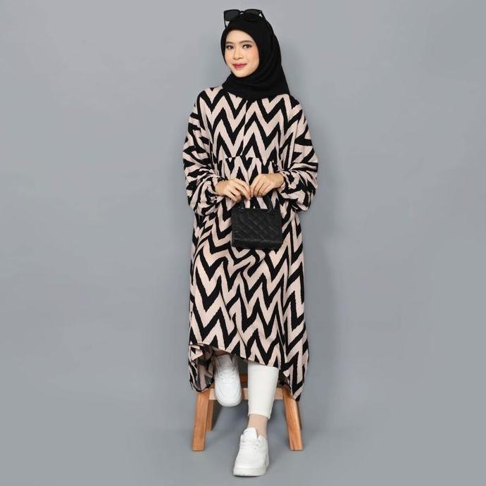 Seffa Midi - Midi Dress Ukuran Jumbo Bahan Katun Rayon