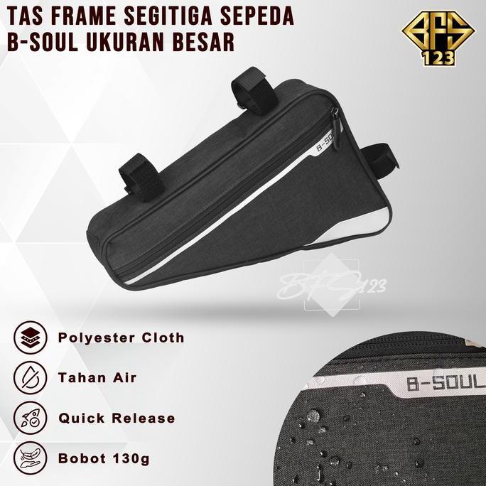Cycle- Tas Frame Segitiga Sepeda Merek B-Soul Ukuran Besar