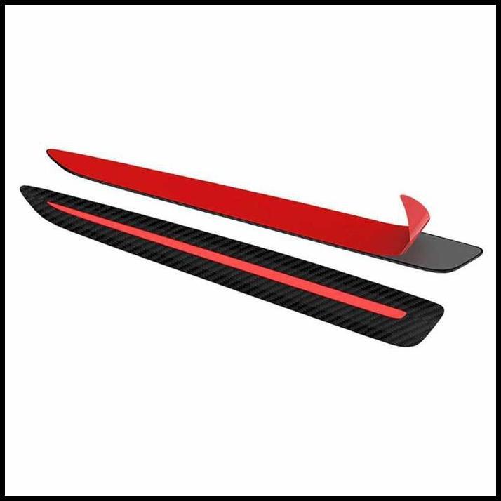 TERMURAH LIS BUMPER GUARD MOBIL KARIMUN WAGON R CARBON LIS MERAH 