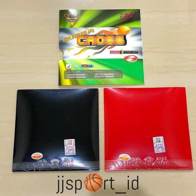 Karet Bat Pingpong Karet Bet Pingpong Rubber 729 CROSS ISI SEPASANG