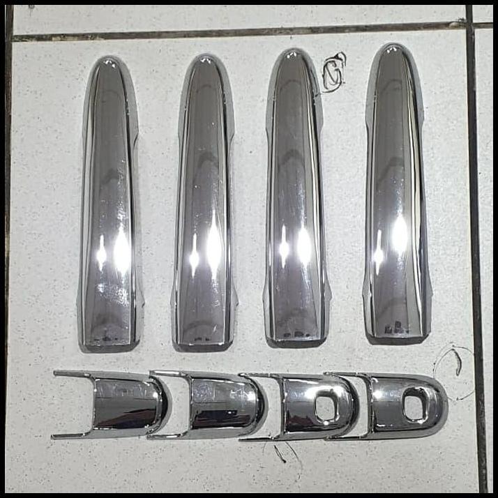 DISKON COVER HANDLE PEGANGAN PINTU TOYOTA ALL NEW AVANZA TIPE VELOZ 2019-2021 SMARTKEY CHROME CROME 