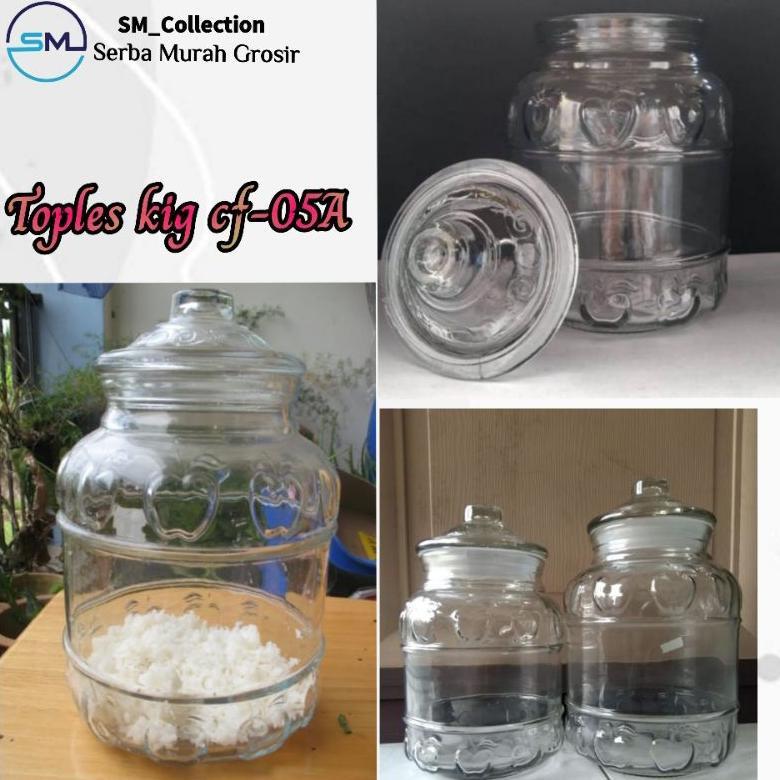 toples kaca/toples bening kaca/Toples asinan/toples jadul/toplea kig cf-05A