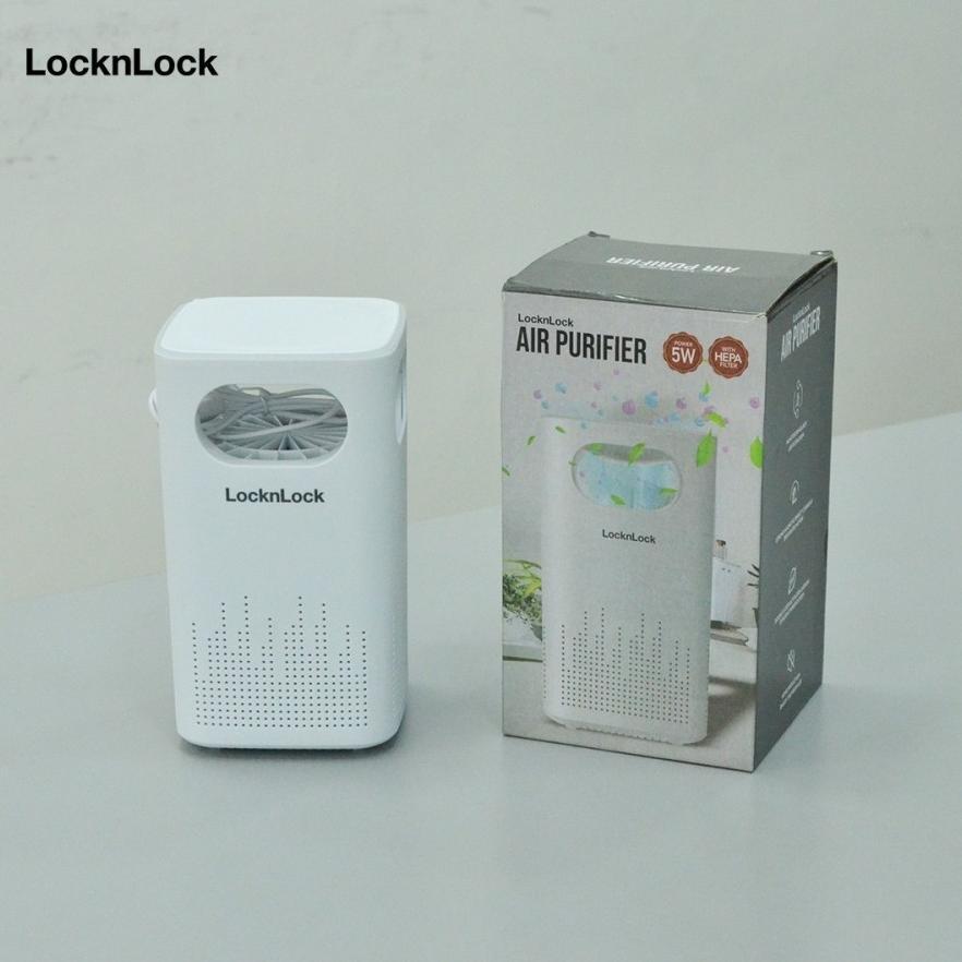 MINI AIR PURIFIER PORTABLE LOCKNLOCK ENP166WHT - Pembersih Udara