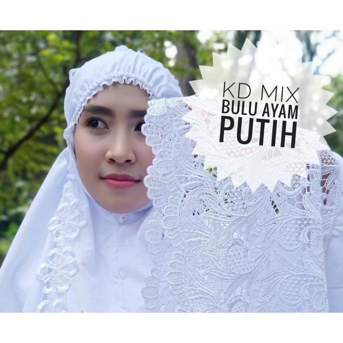 madura Mukena Mukenah Dewasa Terbaru 2022 Prada Renda Semi Sutra Adem Terlaris Mewah Bordil Putih Ju