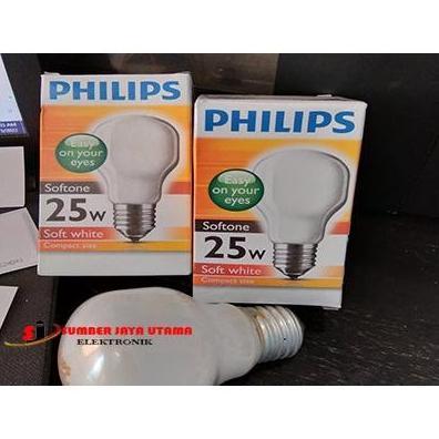 Allthebest- Lampu/Bohlam Philips Softone 25Watt