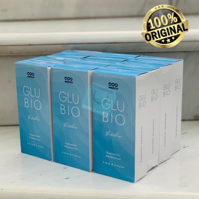 Bisabanget- Glubio L-Glutathione Glutathione 500Mg Glu Bio Imedco Box Isi 30 Kapsul Kaplet Tablet