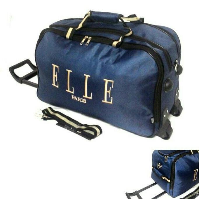 TAS PAKAIAN TROLLY ELLE PARIS KOPER TRAVELBAG TAS TROLI RODA HS