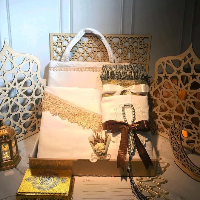 HAMPERS MUKENA DEWASA 2 IN 1 RAYON PREMIUM LENGKAP / Kado Ultah Cewek / Mukenah / Hampers Lebaran id