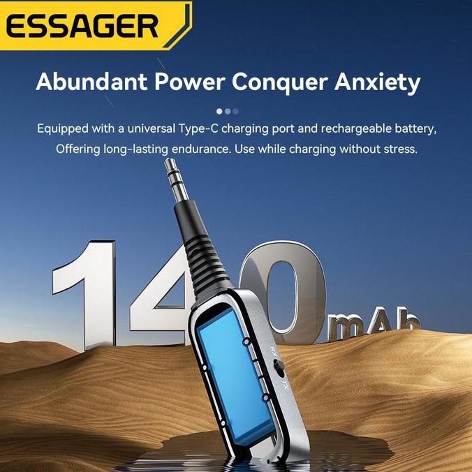 Bisakoya- Essager Bluetooth 5.1 Adapter Receive (Rx)/Transmit (Tx) Signals Two In One Bluetooth Rece