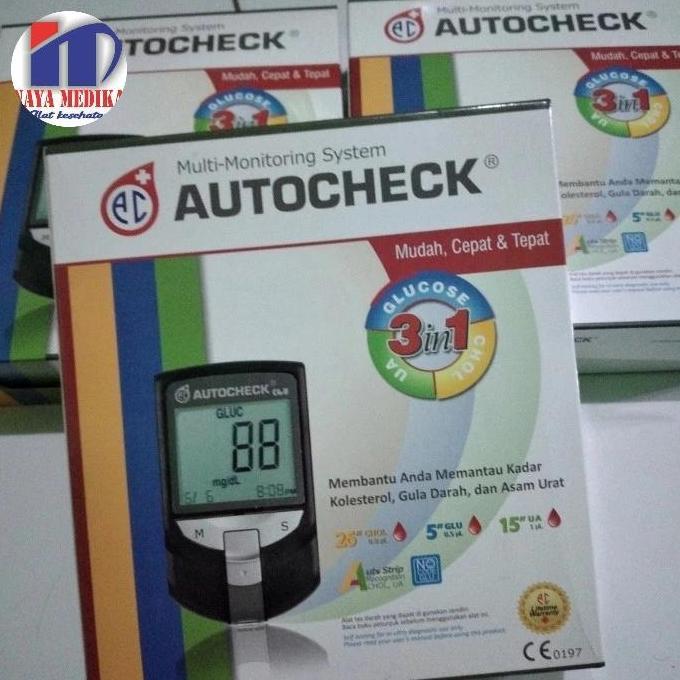 Medikit- Alat Cek Gula Darah Asam Urat Colestrol Auto Check