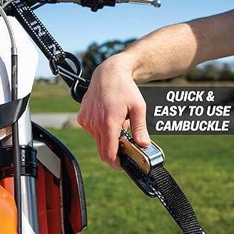 SND Tali Ikat Motor Tie Down SND Ratchet Tie Down 600KG Kekuatan Tinggi Mudah Dunakan Cocok untuk Be