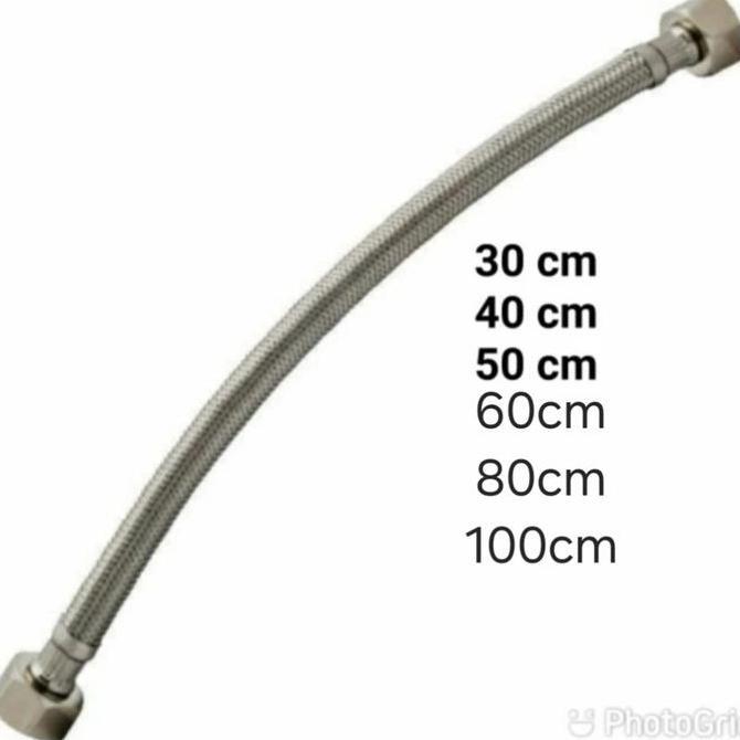 Gasajaya- Flexible Hose Flexible Anyam Selang Air Panas Dingin 1/2 Augusto