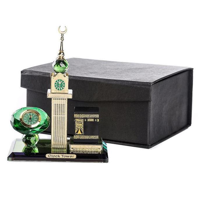 Gifme- Miniatur Kristal KaBah Menara Jam Tower Mekah