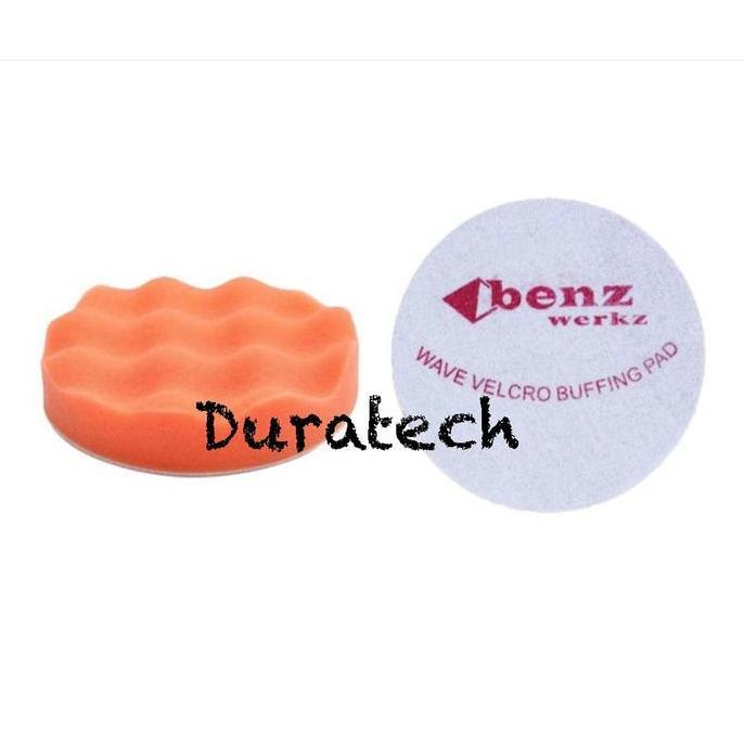 Busa Poles Mobil 7 inch / Wave Buffing Pad Orange 7 Inch / Busa Waxing benz werkz 7" sponge