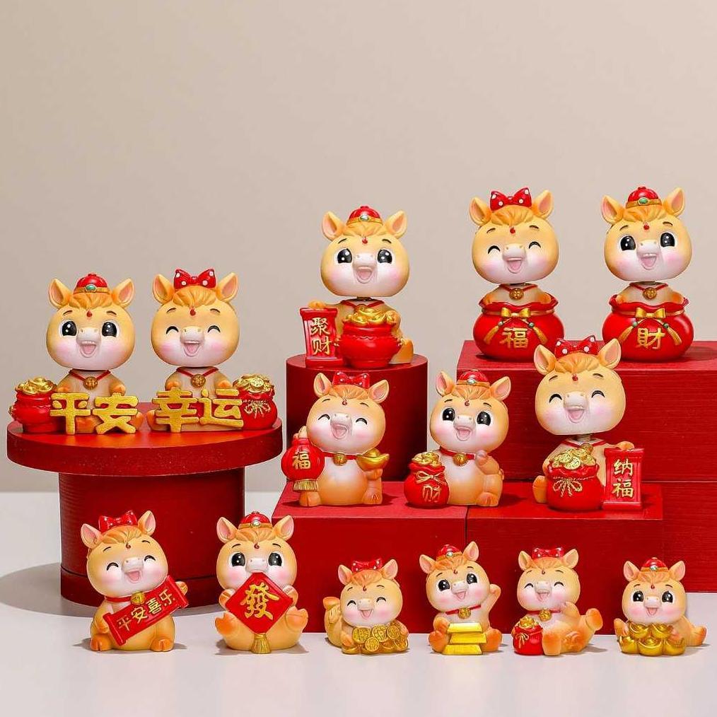 [Orgm] 2026 Kuda | Pajangan Imlek Dekorasi Imlek Pajangan Rezeki 2026 Kuda Pajangan Meja Pajangan Mo