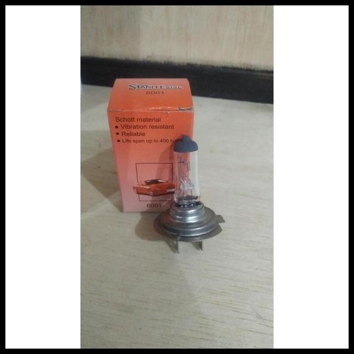 GRATIS ONGKIR LAMPU BOHLAM MOBIL HALOGEN H7 12V 55W ORIGINAL STANLEE STAR 6001 