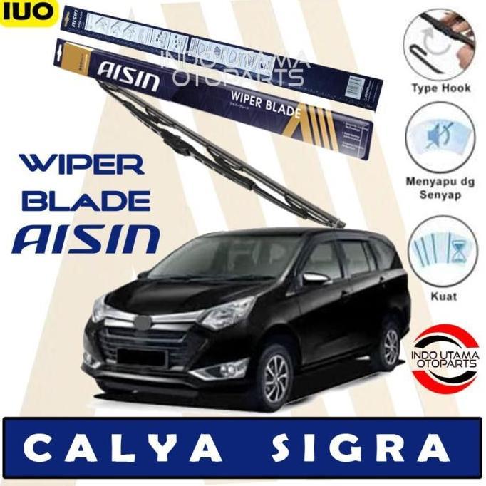 Wiper Mobil Calya Sigra AISIN Sepasang 17-22" ORIGINAL