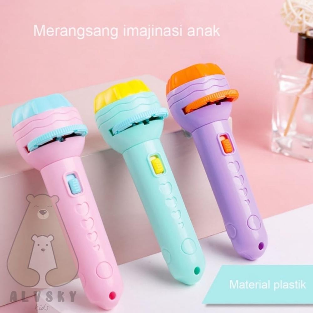 MURAH MAINAN EDUKASI ANAK SENTER PROYEKTOR / FUN FLASHLIGHT / MAINAN PROYEKTOR GAMBAR / MAINAN EDUKA