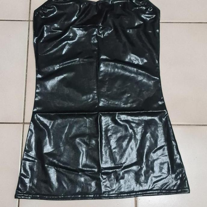 Grosir Lingerie Dress Bahan Latex Model Tali