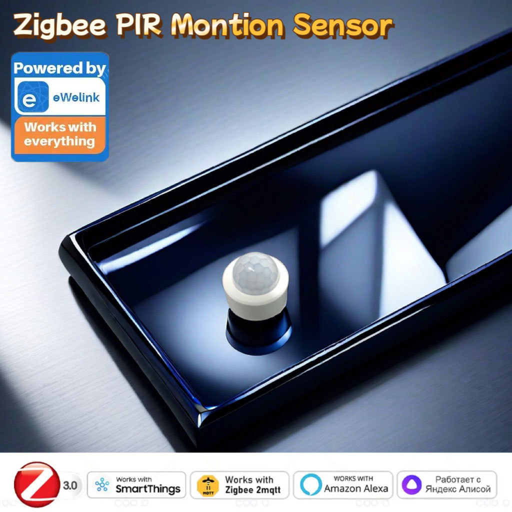 Rumah Pintar Zigbee Sensor Gerak Manusia Mini PIR Sensor Gerak Detektor Inframerah Deteksi Kehidupan