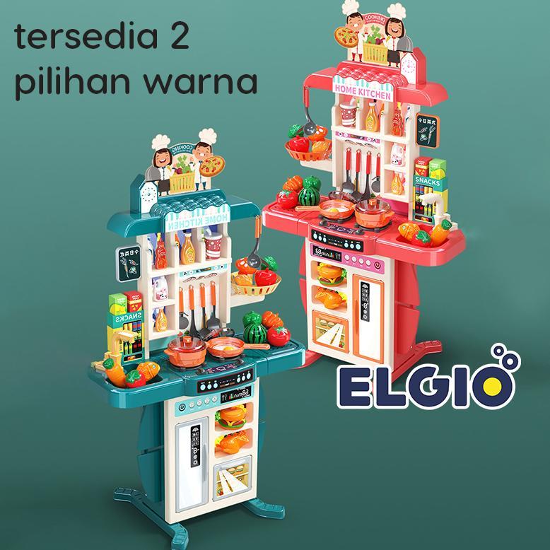 Official Mainan Masak Masakan Jumbo 95Cm Kitchen Set Uap Dan Wastafel Dapur Spraying Mist