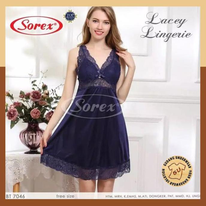 Promo Baju Tidur Wanita Satin Lingerie Sorex Exlusive Bt 7046 Isi-1 Pcs