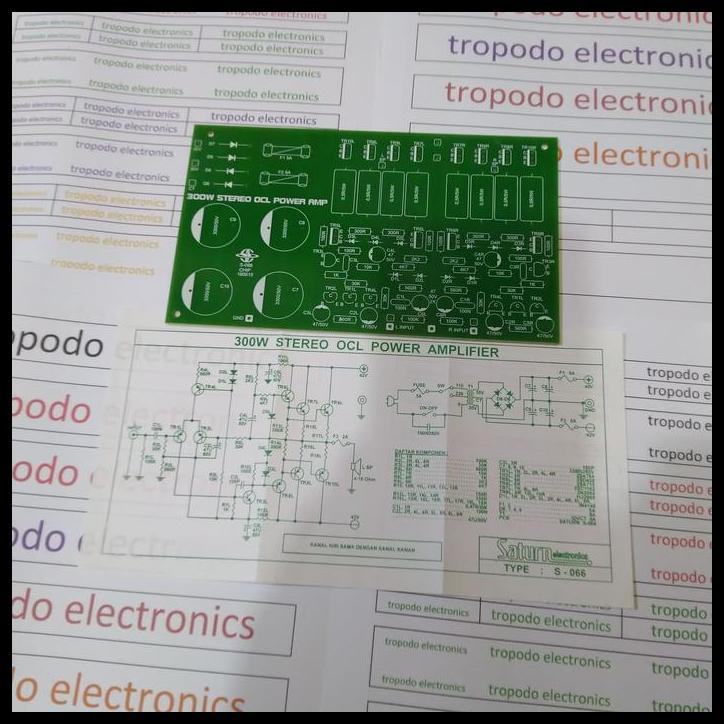 TERLARIS PCB POWER AMPLIFIER 300 WATT STEREO OCL 