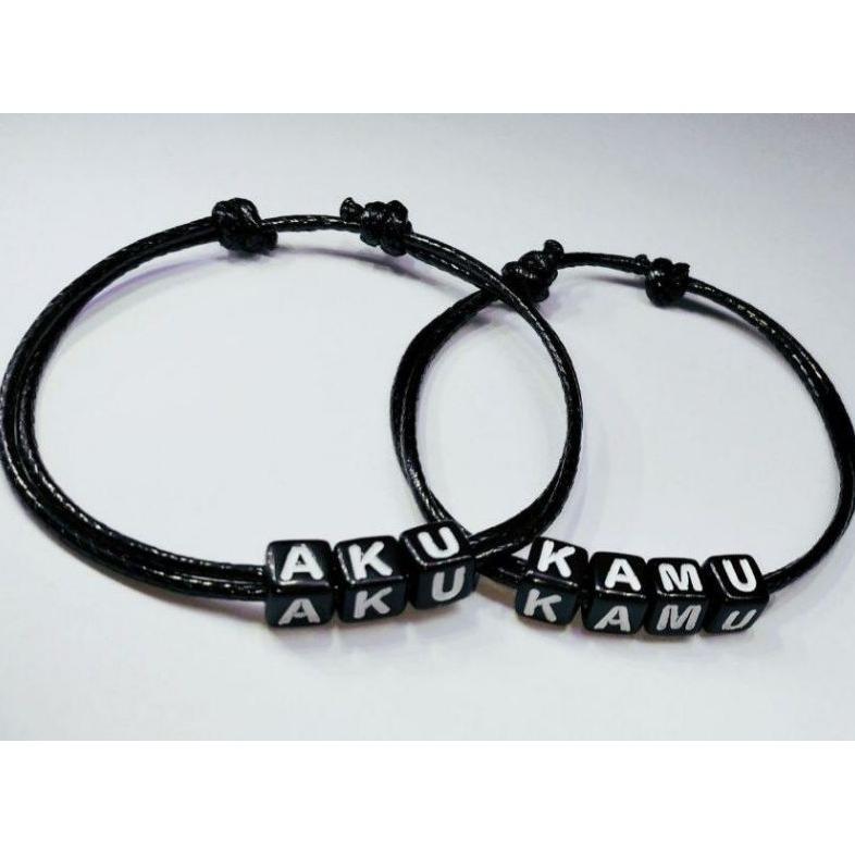 KUALITAS SUPER gelang NAMA KAMU pembelian 10 FREE 1gelang inisial/polos/GELANG NAMA/GELANG REQUEST N