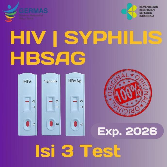 Paket HIV Syphilis HBsAg Test | 3 Tes Pemeriksaan | Nova Test