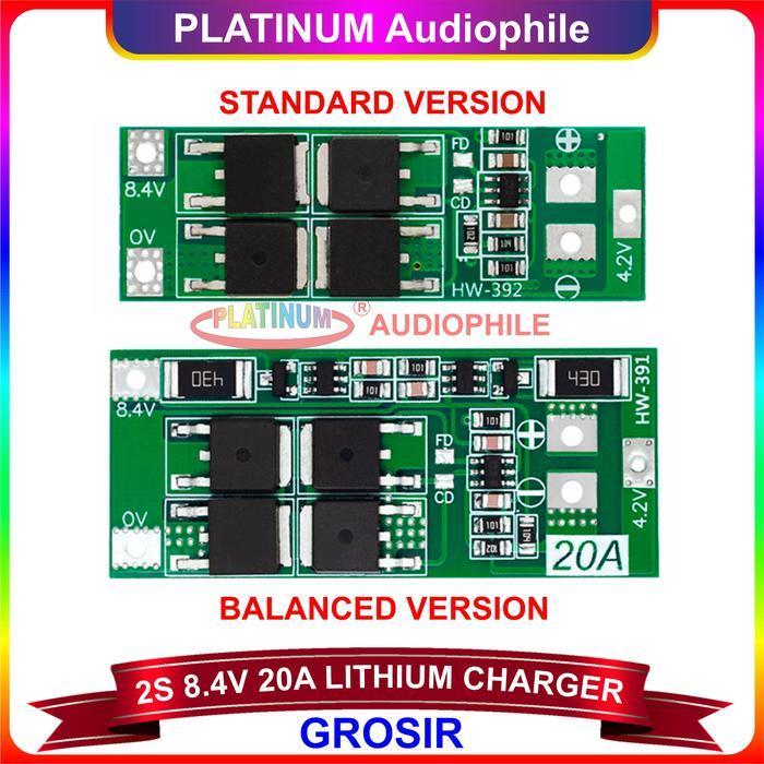Lithium Baterai Charger Modul 2S 7.2V 8.4V 20A BMS Protection Board