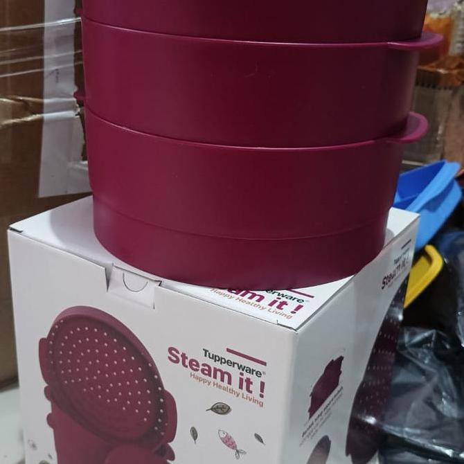 Tupperware steam it 3 layer Original