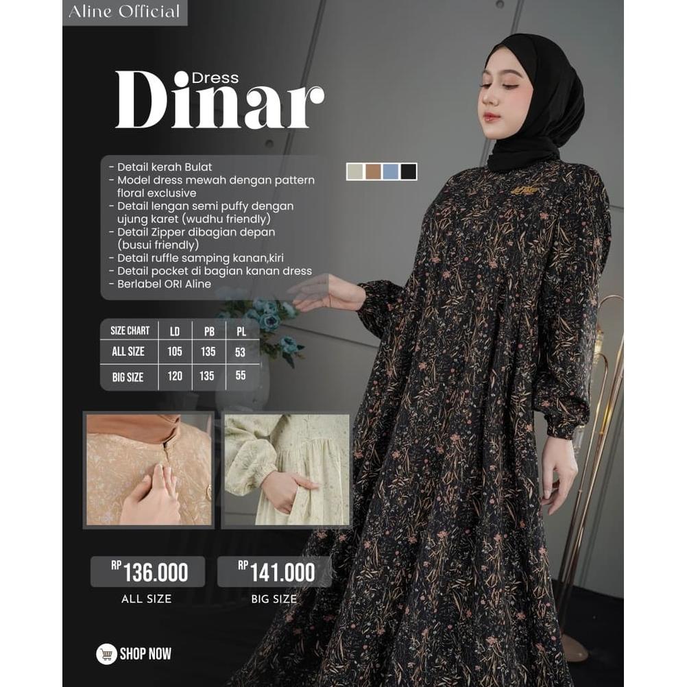 Dinar dress by Aline (gamis rayon )