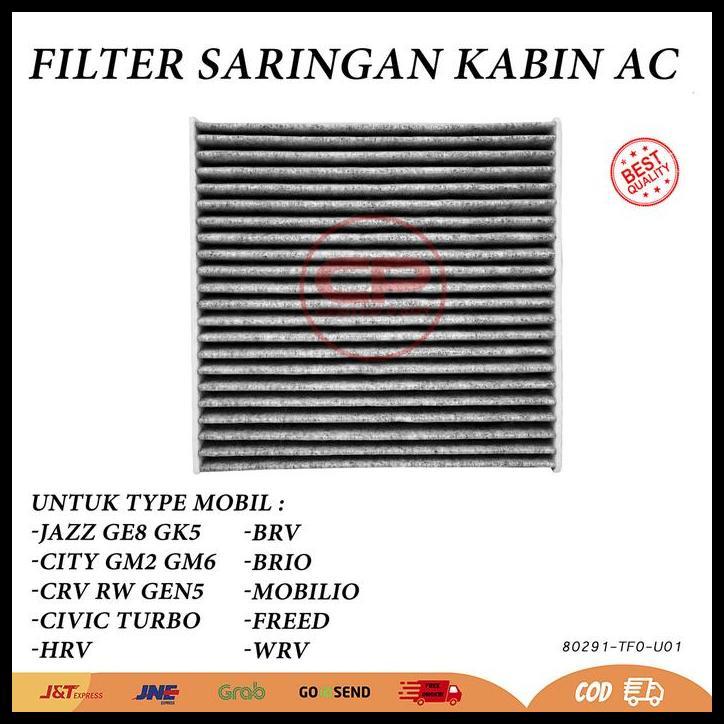TERLARIS FILTER SARINGAN KABIN CABIN AC JAZZ RS GE8 GK5 CITY  GM2 GM6 2009 2010 2011 2012 2013 2014 