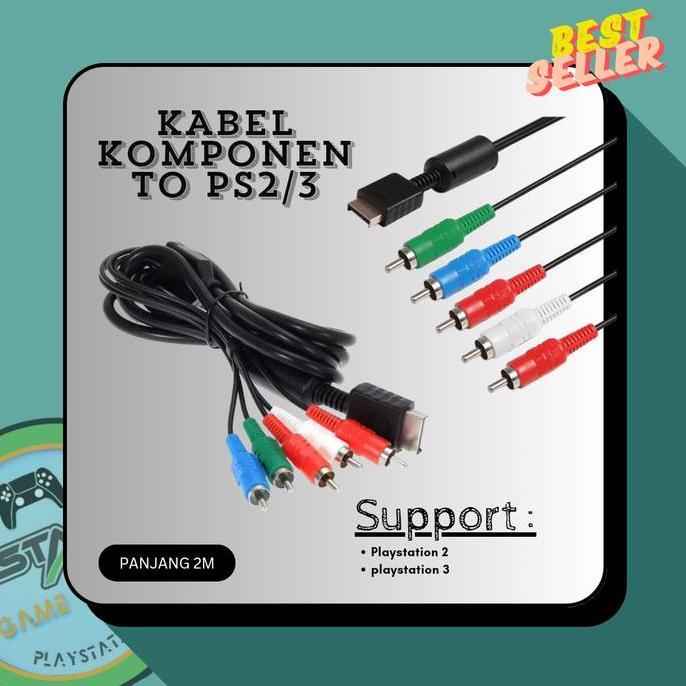 Kabel Component Komponen Av Ps2 Ps3 Di Tv Led Accessories Game