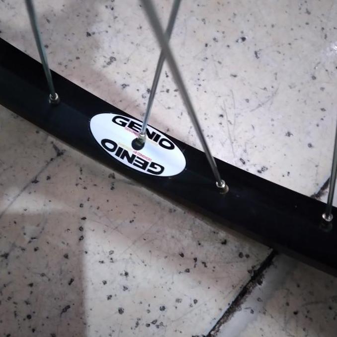 velg rims wheelset 24 inch murni genio alloy hitam 36H sepeda mtb mini