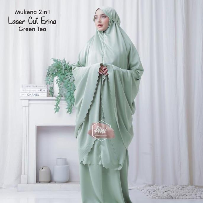 MUKENA 2IN1 PREMIUM LASER CUT ERINA