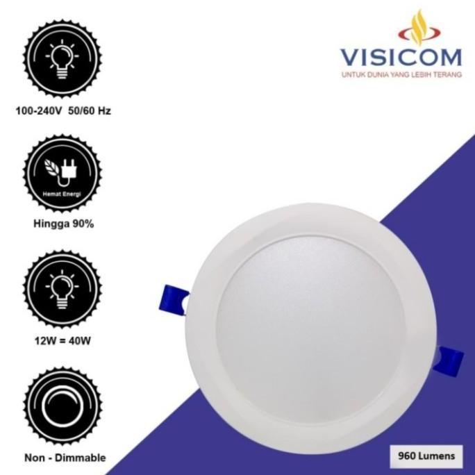 Allthebest Downlight Panel Inbow 12watt VISICOM Downlight LED 12w 4000k Slim