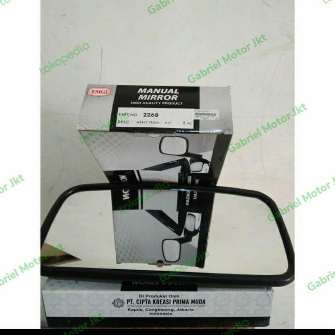 kaca spion mercy truk klem tiang kotak panjang 2268 emgi