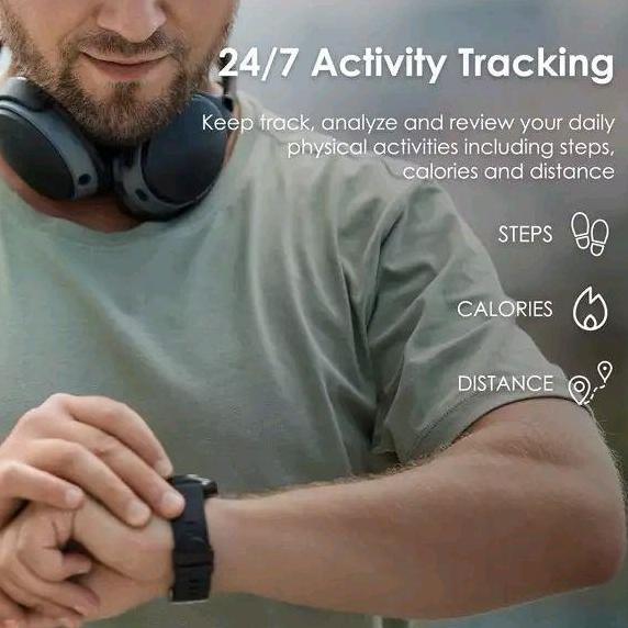 Ready Jam Tangan iGear Tera Smartwatch - BLack layar AMOLED jam tangan olahraga Igear original