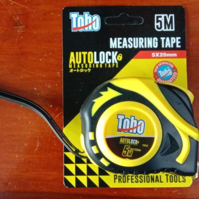 Allthebest METERAN ROLL - TOHO MEASURING TAPE YELLOW 5 M, SURABAYA