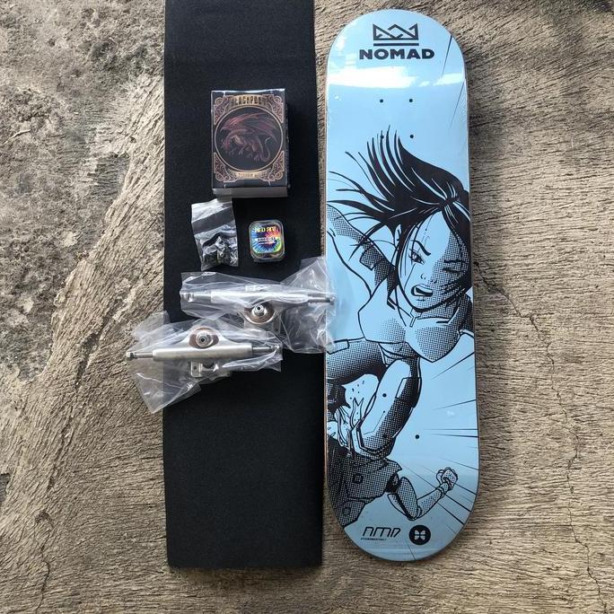 BEBAS ONGKIR - Skateboard fullset custom nomad