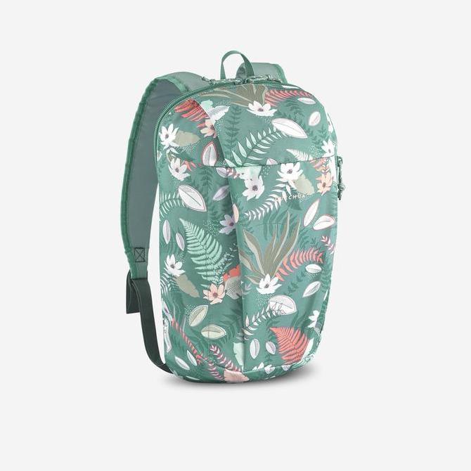 NEW DECATHLON QUECHUA TAS RANSEL HIKING ARPENAZ NH50 10L - HIJAU MOTIF - 8731509 BEST