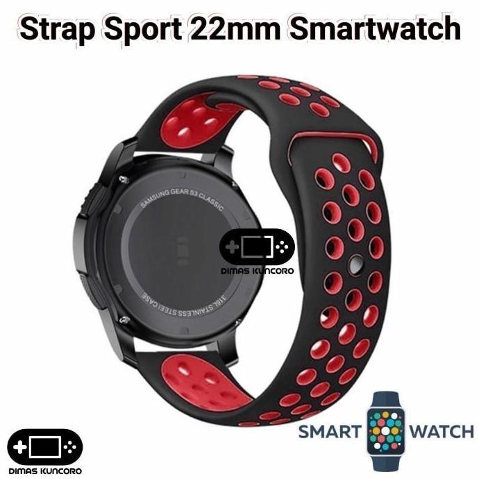 Ready Strap Sport 22mm Silicone Eggel Tempo 3 Pro Style Silikon Tali Jam
