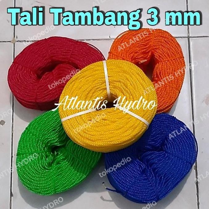Allthebest Tali Tambang Plastik 3 mm / Tali Tampar / Tali Jaring 