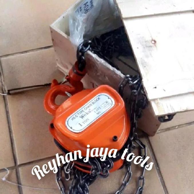 chain Block Takel 1 Ton x 3 meter.5 meter .10 Mtr.12 meter WEKA German