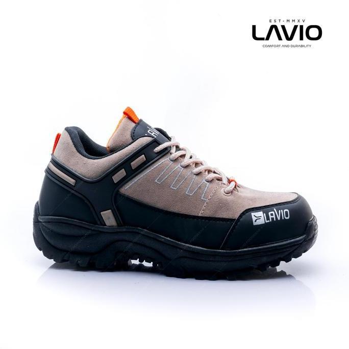 Sepatu Safety Boots Wanita Pria Size Lengkap Ukuran Kecil / Besar Lavio Leacher Shoes